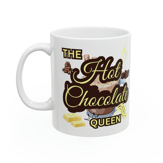 11oz Hot Chocolate Queen Mug (White Chocolate Edition)