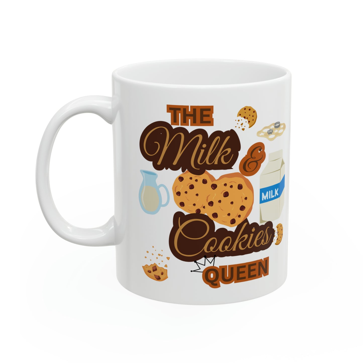 11oz 'Milk & Cookies Queen' Coffee Mug