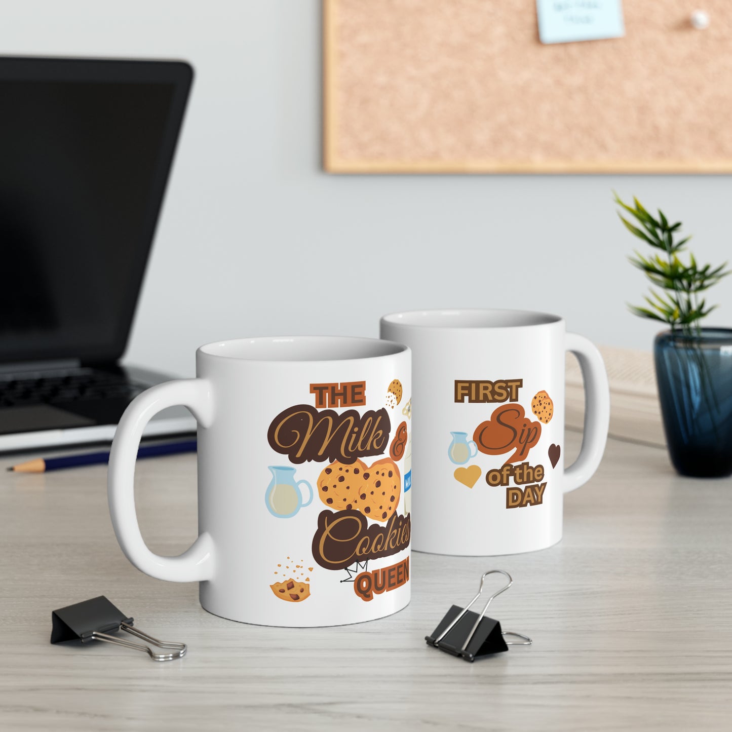 11oz 'Milk & Cookies Queen' Coffee Mug